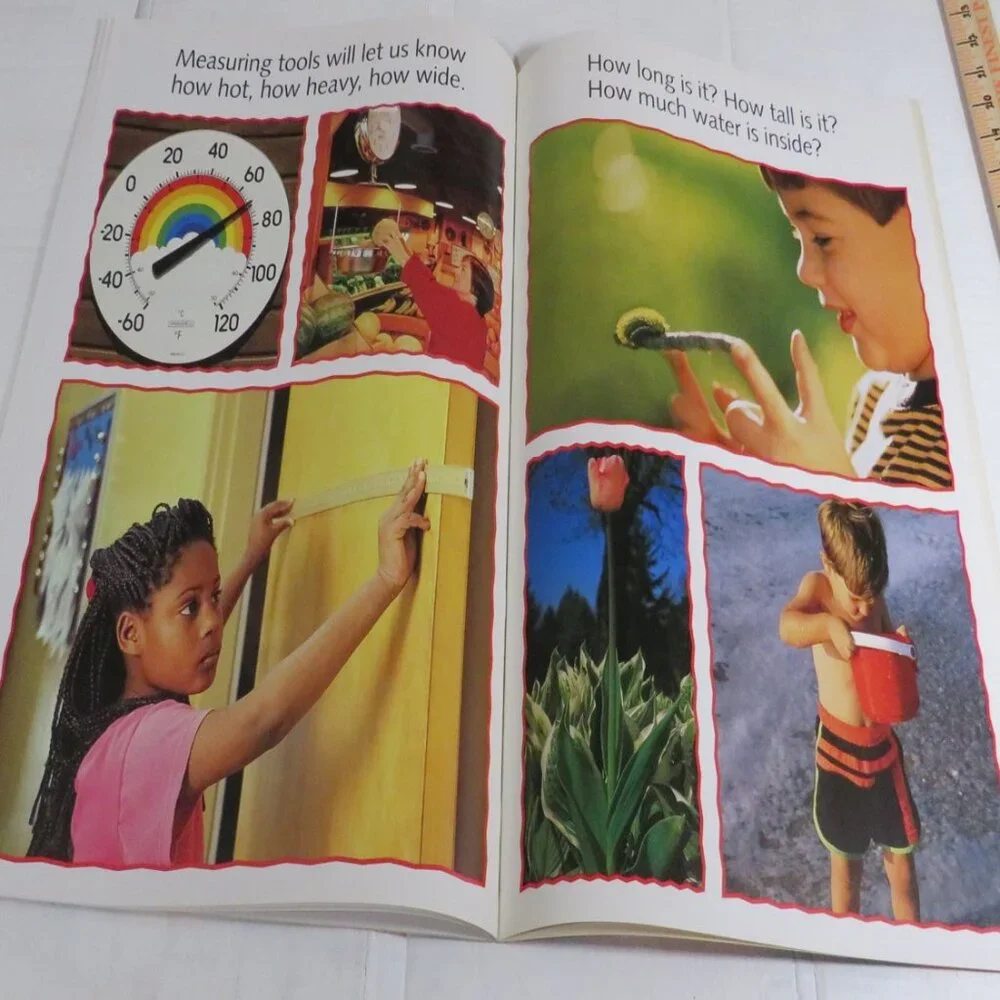 Measuring Up BIG BOOK (almost 2 feet tall) with teacher pages CLASSROOM SIZE